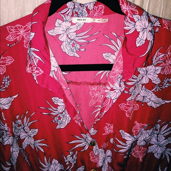 Red Floral Romper - Picture 1 of 3