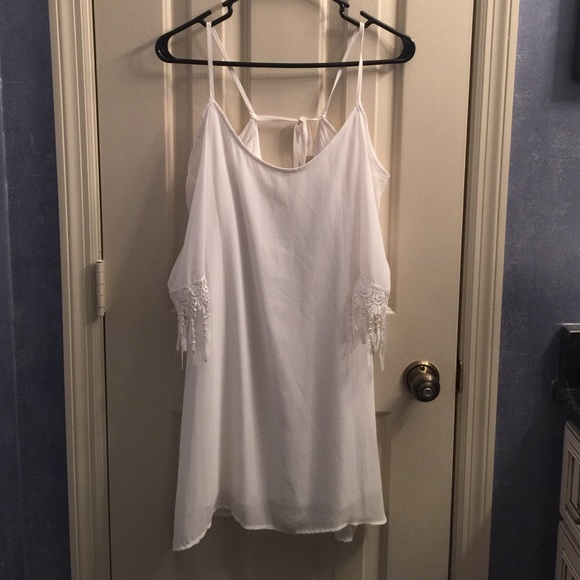 Hope's White off the shoulder summer dress