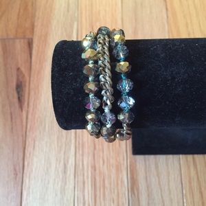 Beaded multi-wrap bracelet