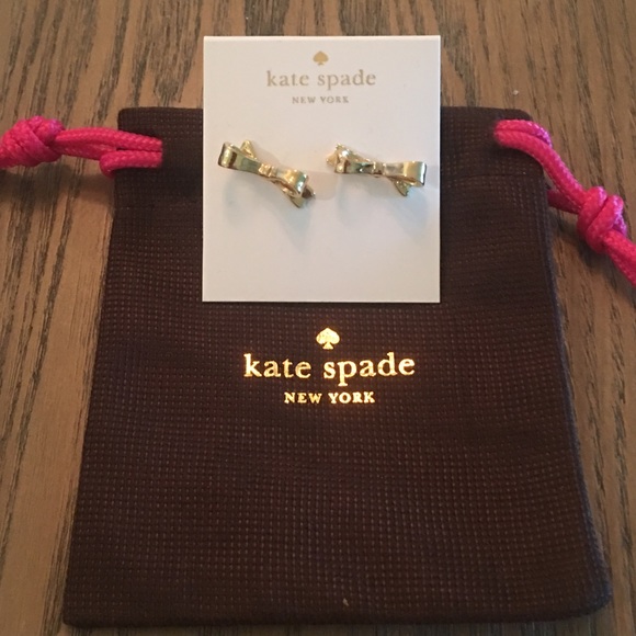 Kate Spade Gold Bow Earrings - Picture 3 of 3