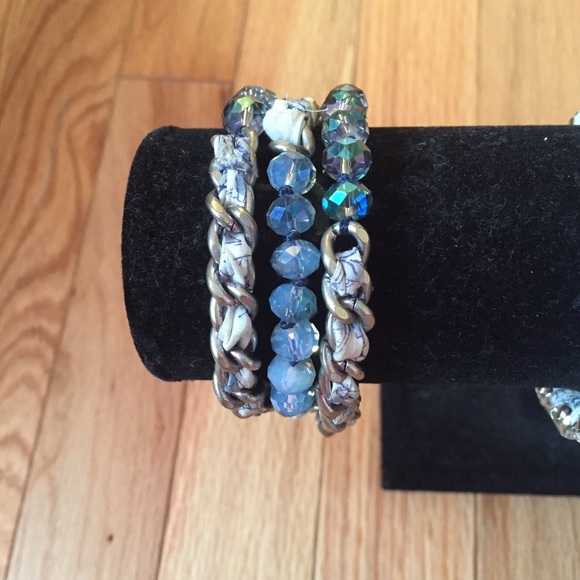 Beaded multi-wrap bracelet
