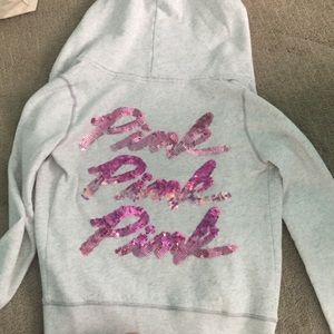 Victoria's Secret - pink zip up hoodie