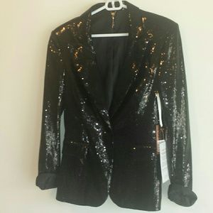 LINDSAY LOHAN 6126 KAYO SEQUIN BLAZER