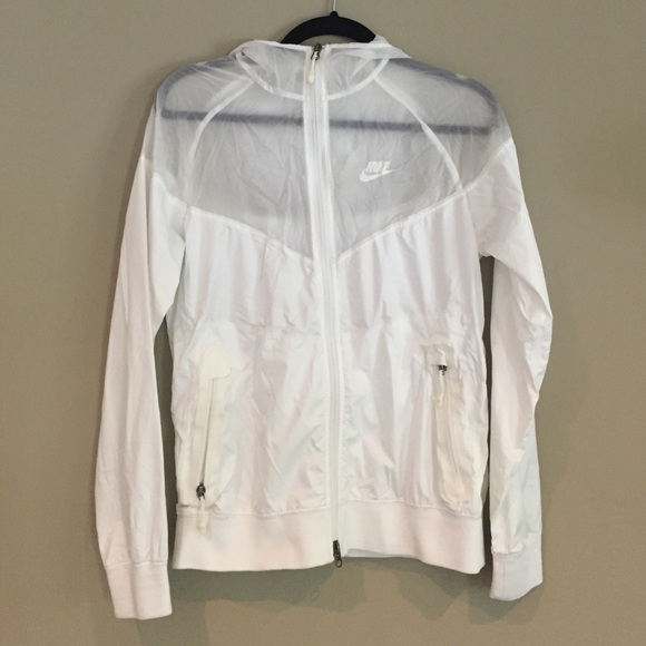 White nike sportswear jacket