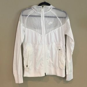 White nike sportswear jacket