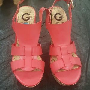 Orange Guess wedges