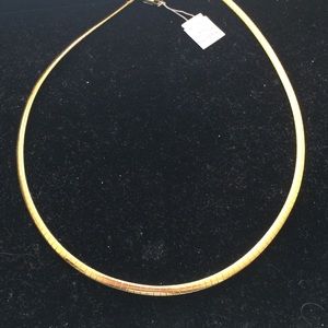 Slide necklace, gold and silver