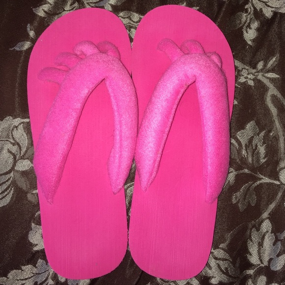 Cute pink flip flops