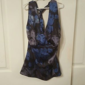 Silky v-neck halter top by The Limited