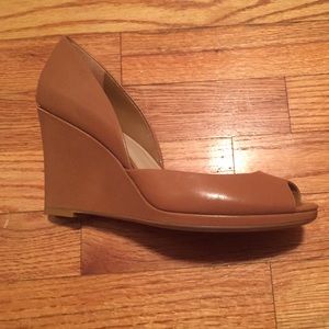 Calvin Klein Size 9 Peep-toe Wedge- NEVER WORN!
