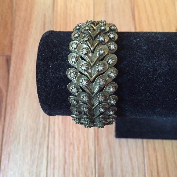 Modern deco stretch bracelet