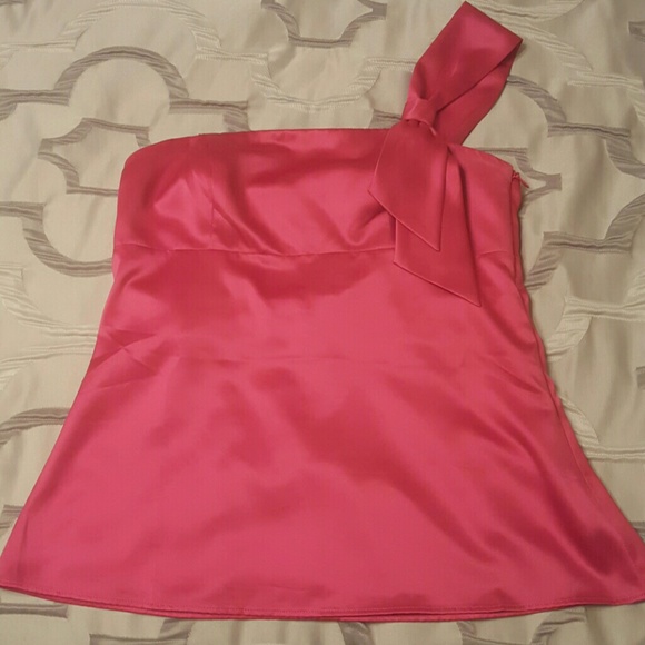 Sale!! Loft hot pink one shoulder top