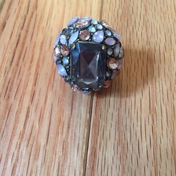 Multi-colored statement ring