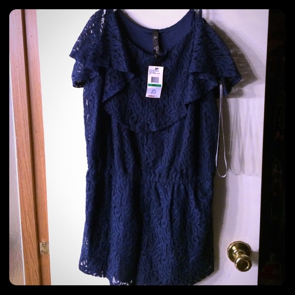 Jessica Simpson lace romper size large NWT