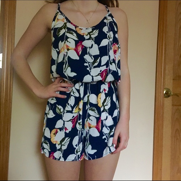 Charlotte Russe Floral Romper