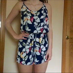 Charlotte Russe Floral Romper