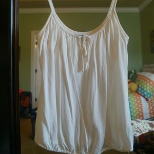Old Navy white tank top with built in bra