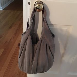 Grey shoulder bag