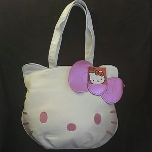 NWT Hello Kitty Die Cut Face Handbag