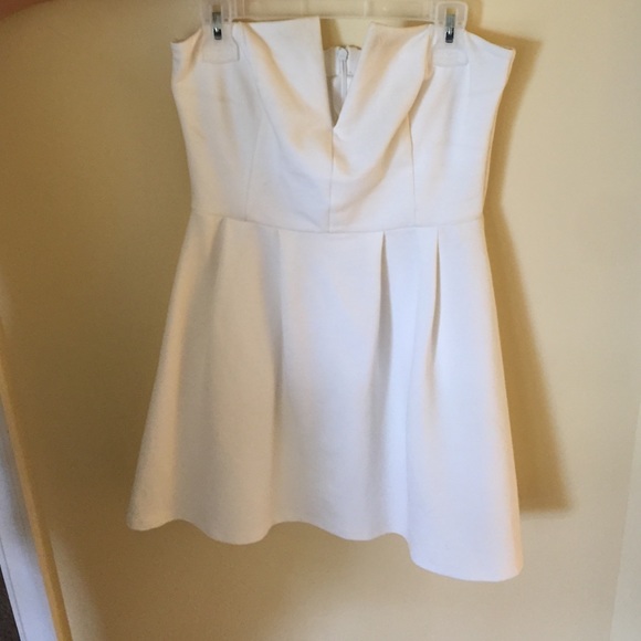 Strapless mini dress