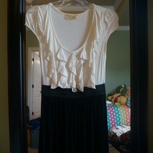 Nice black and white dress with ruffles