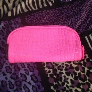 Pink Victoria's Secret makeup bag