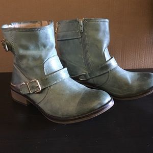 Mossimo Supply Co. green ankle boots