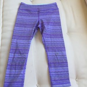 Purple cropped Ivivva leggings