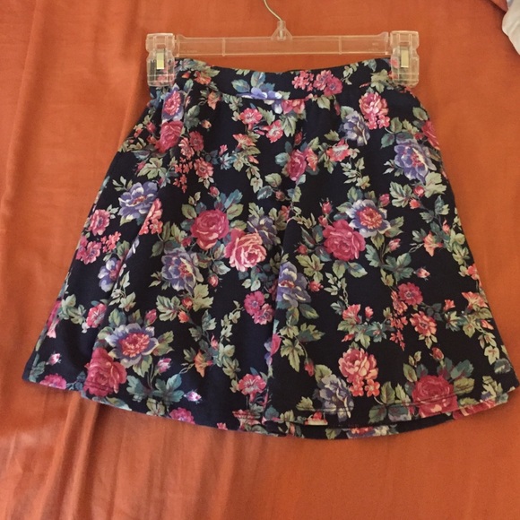 Floral skater skirt