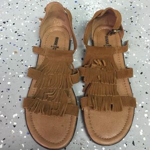Brown soft leather sandals
