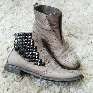 Sam Edelman Grey Studded Boots