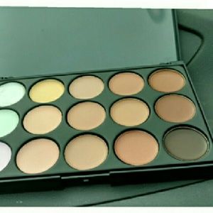 Cream concealer, highlighter, and contour.