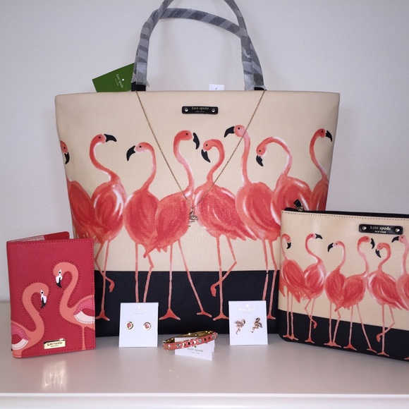 SALE Kate Spade ♠️ Flamingo Bundle NWTs