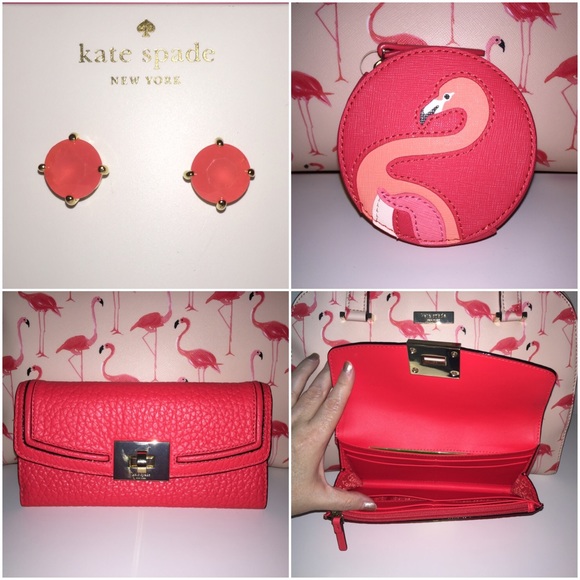HOLIDAY SALE 🎄 Kate Spade ♠️ Flamingo Bundle - Picture 2 of 3