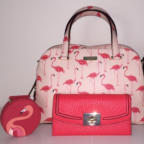 kate spade Handbags - HOLIDAY SALE 🎄 Kate Spade ♠️ Flamingo Bundle