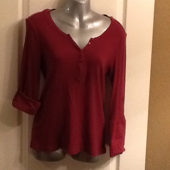 Burgundy shirt