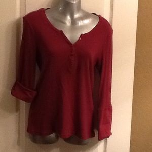 Burgundy shirt