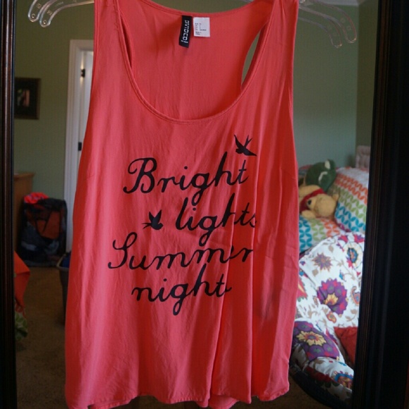 "Bright lights summer nights" tank by Divided - Picture 1 of 1