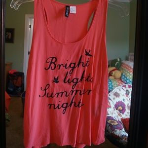 "Bright lights summer nights" tank by Divided