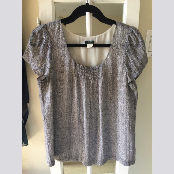 J. Crew patterned blouse