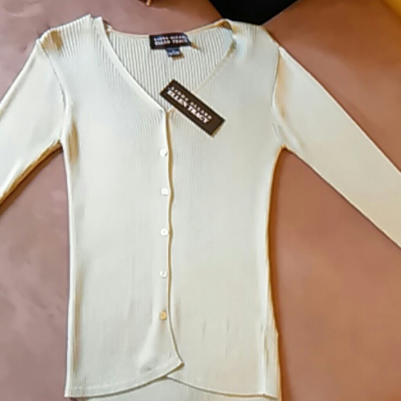 NWT Linda Allard Ellen Tracy Green long sleeve