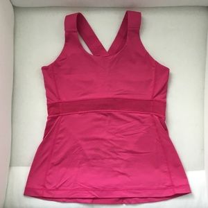 Lululemon Pink Racerback Tank w/ built in support