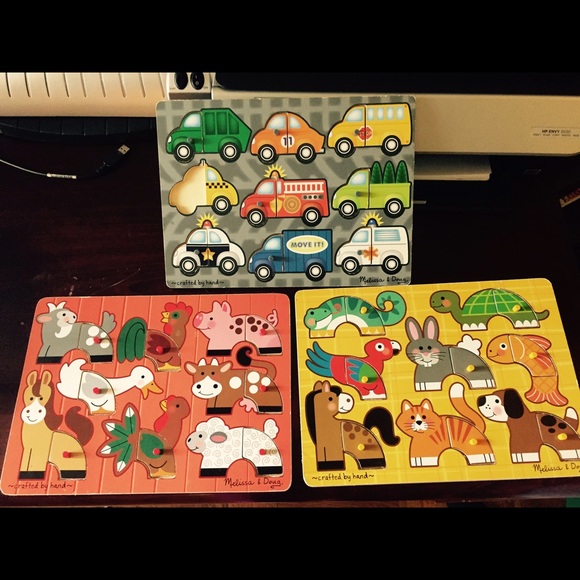 melissa and Doug 3 bundle puzzle