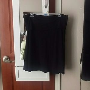 ***sold*** Black skirt with fold over waist