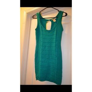 Arden B Aqua Bandage dress