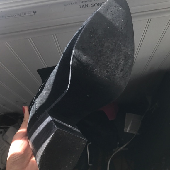 Steve Madden Black Suede POISED Boots (Size 8) - Picture 4 of 5