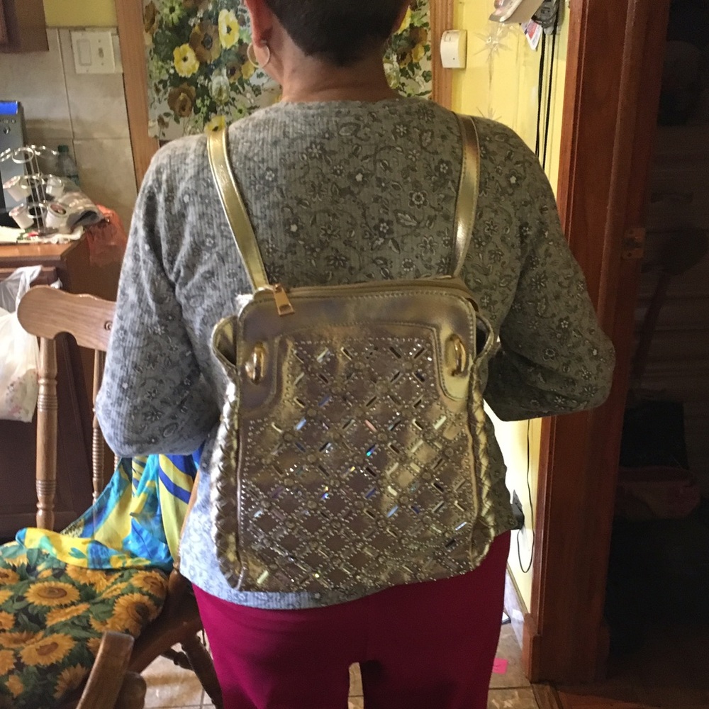 Goddess Rhinestone Backpack/Purse! New! - image 4