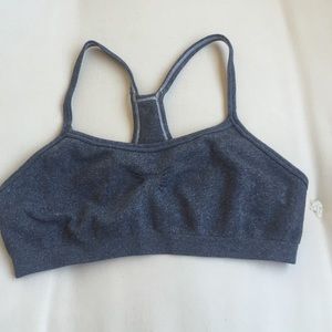 Grey Ivivva stretchy sports bra