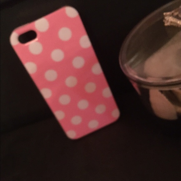 iPhone 5 Pink Polka Dot Case