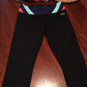 Pink victoria secret crop leggings